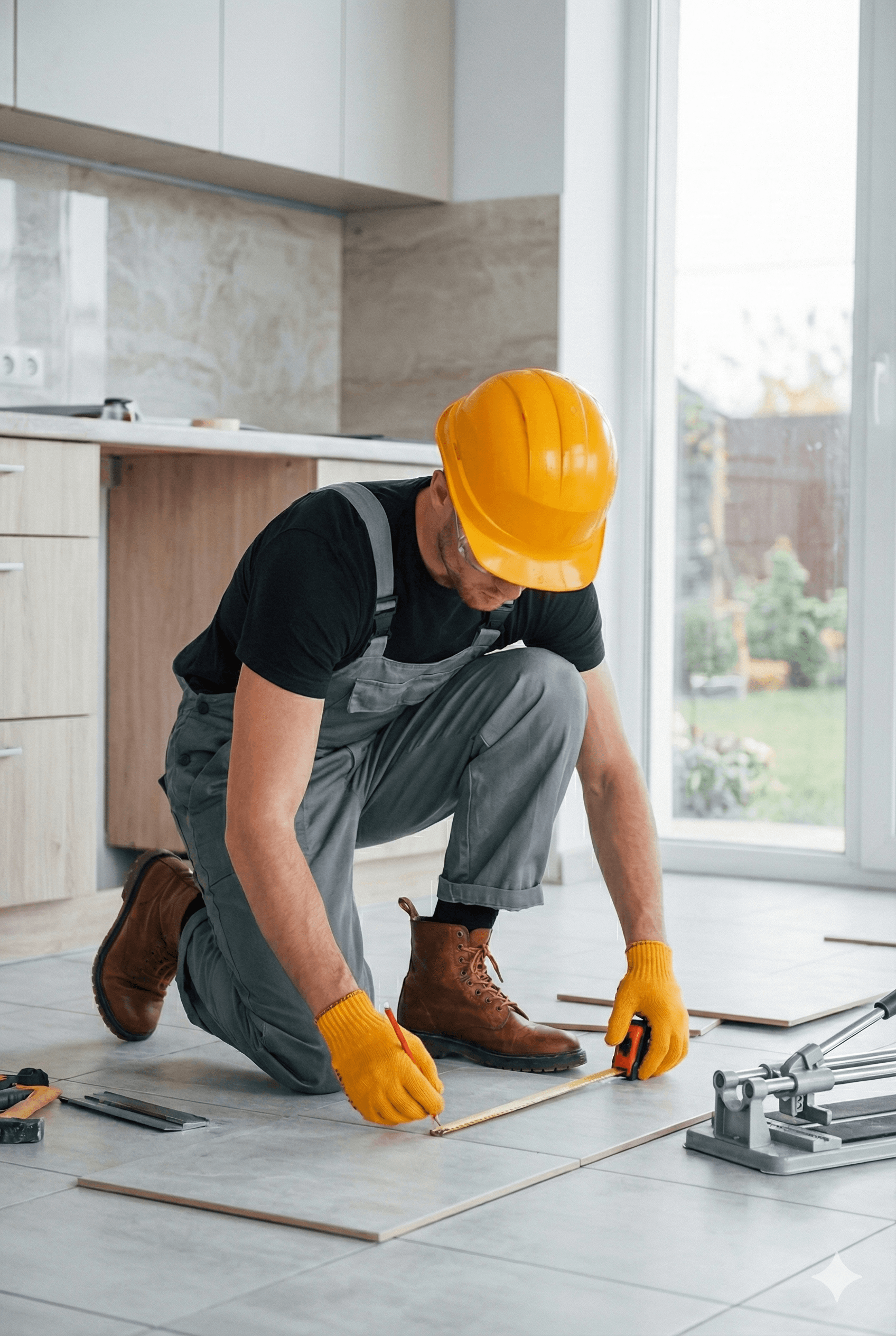 Service professional at work